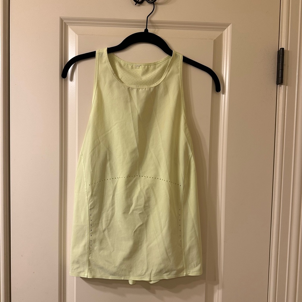 Women's Lime Green/Neon Yellow Sleeveless Top - Picture 2 of 4